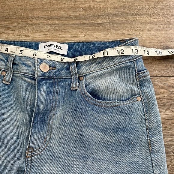 Rsq High Rise Straight Leg Distressed Jeans Women’s 27 - Picture 12 of 13